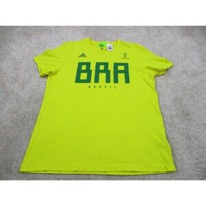 Adidas Shirt Men Medium Brasil Brazil National Soccer FIFA World Cup Russia 2018